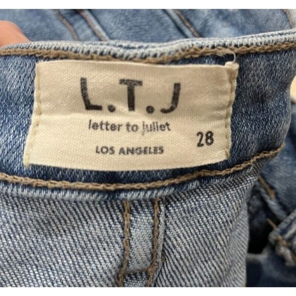 LTJ  Letters to Juliet Siena High Rise Straight Medium Denim Jean L.T.J. Size 28 - Picture 12 of 12